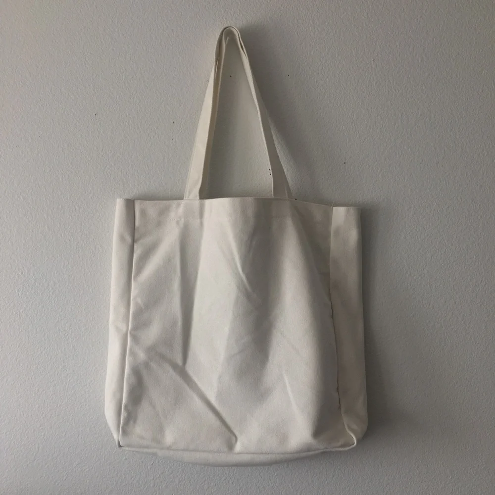 Floral Embroidered Canvas Tote Shoulder Bag by Lady Jayne